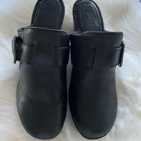 BORN black leather mules - Picture 4 of 8